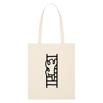 Échelle à la réussite - Line - Tote bag bio Stanley/Stella - écru doux - Devant