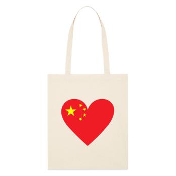 Cœur de Chine - Tote bag bio Stanley/Stella - écru doux - Devant
