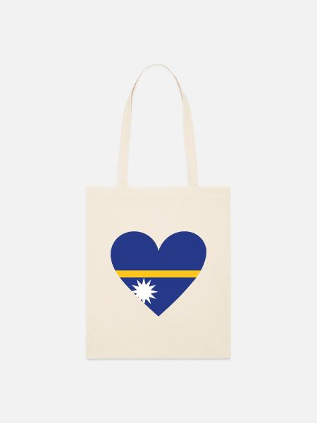 Nauru Heart - Stanley/Stella Bio-Stoffbeutel - Natur