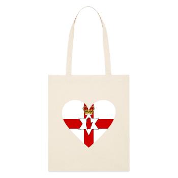 Cœur d’Irlande du Nord - Tote bag bio Stanley/Stella - écru doux - Devant