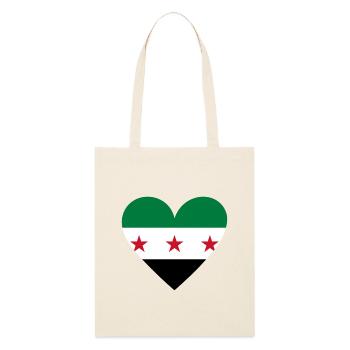 Cœur de Syrie - Tote bag bio Stanley/Stella - écru doux - Devant