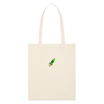 Fusée verte - Tote bag bio Stanley/Stella - écru doux - Devant