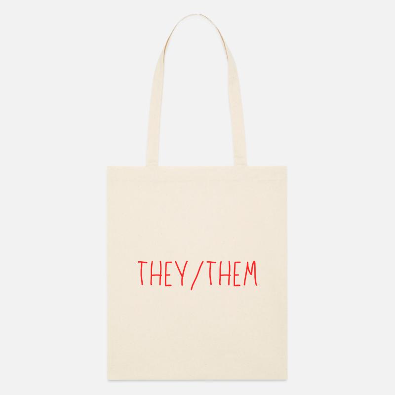 They Them Pronomen - Stanley/Stella Bio-Stoffbeutel - Natur