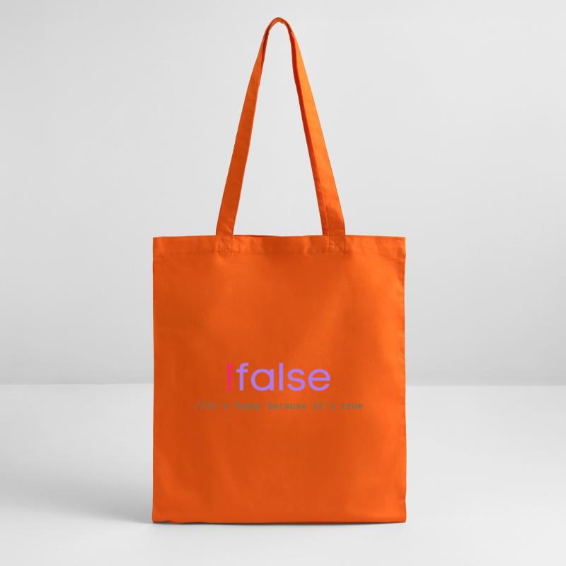 Jeu de mots sur la programmation Ifalse Funny Coder Tote bag bio Stanley/Stella