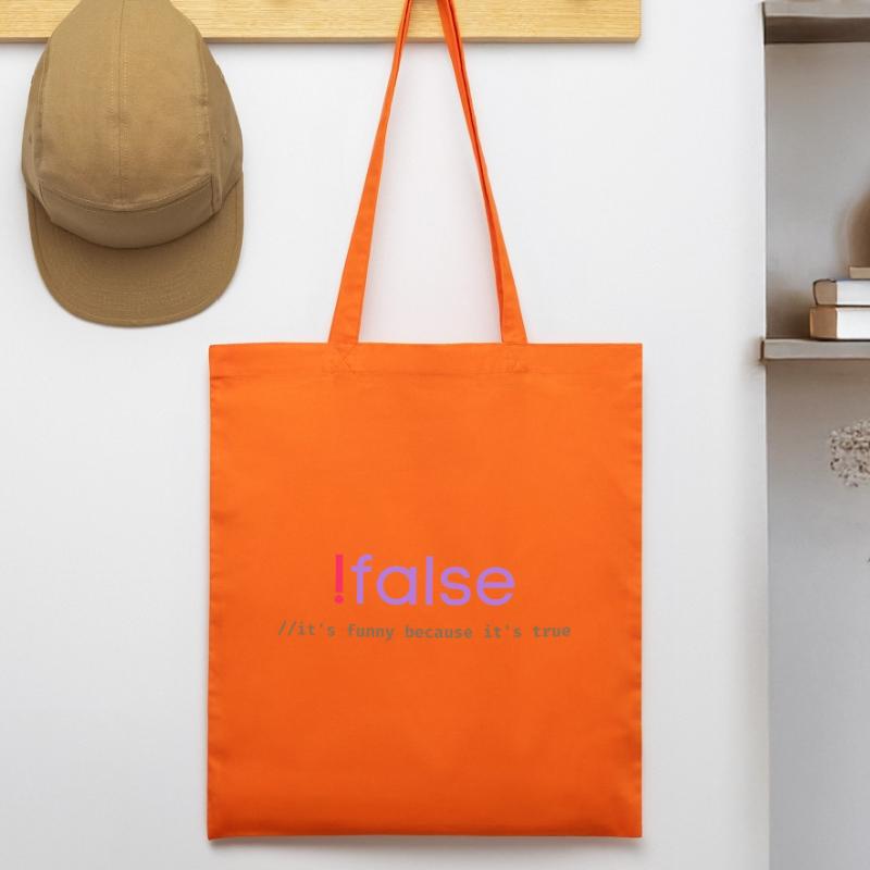 Jeu de mots sur la programmation Ifalse Funny Coder Tote bag bio Stanley/Stella