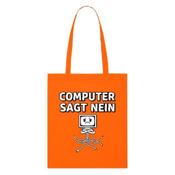 L’ordinateur dit non - Tote bag bio Stanley/Stella - orange profond - Devant