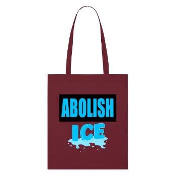 Abolish I.C.E :  - Tote bag bio Stanley/Stella - bordeaux - Devant
