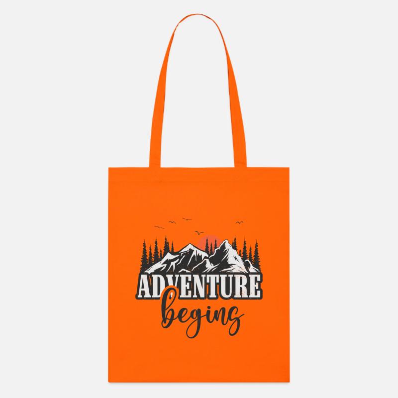Das Abenteuer beginnt - Stanley/Stella Bio-Stoffbeutel - Tieforange