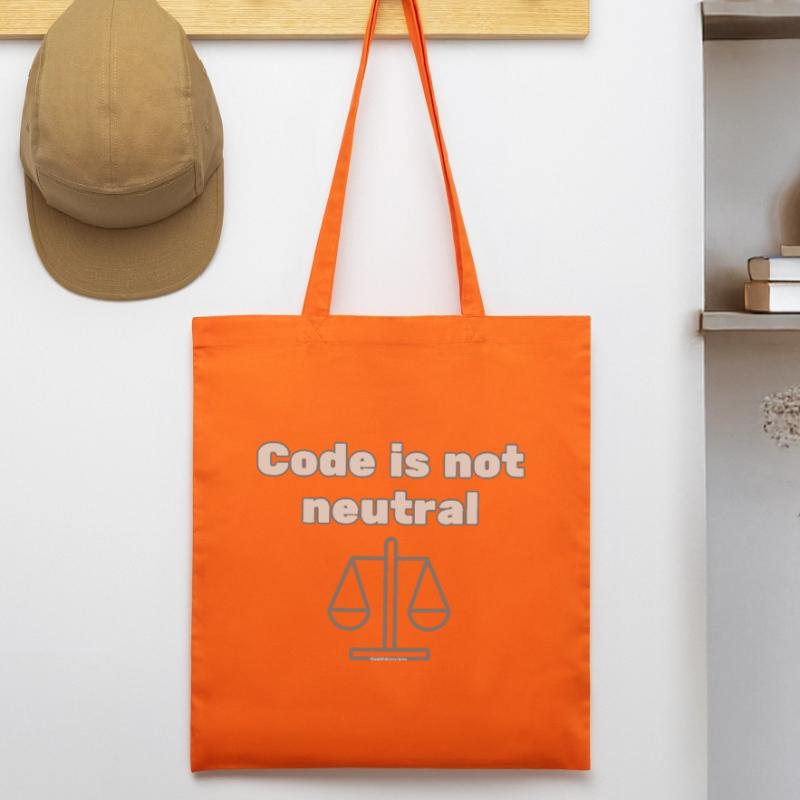 Le code n’st pas neutre Énoncé d’éthique du codeur Tote bag bio Stanley/Stella