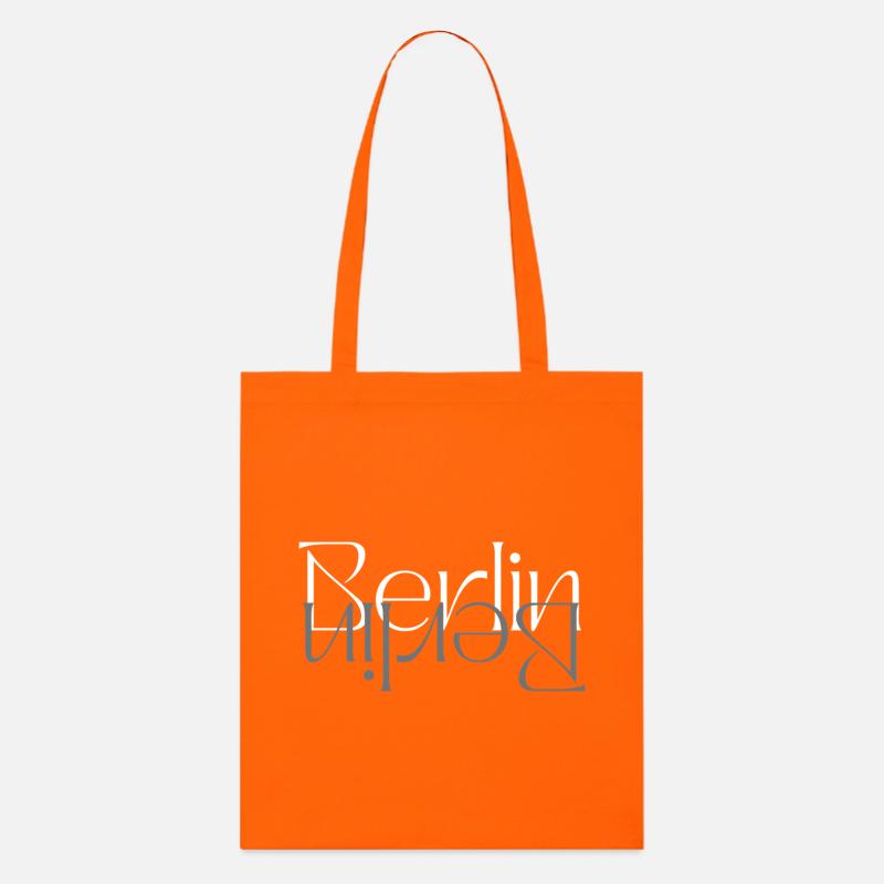 Berliner Glyphen - Stanley/Stella Bio-Stoffbeutel - Tieforange