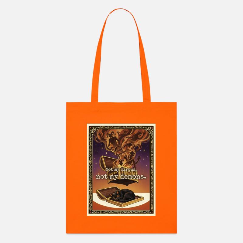 Pas mon chat démoniaque - Tote bag bio Stanley/Stella - orange profond