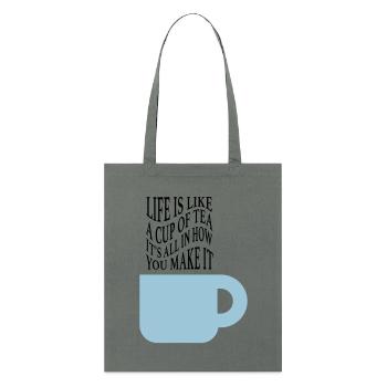La vie comme le thé - Tote bag bio Stanley/Stella - orange profond - Devant