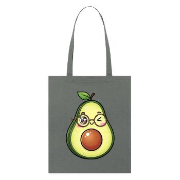 Avocado mit Brille Wink - Stanley/Stella Bio-Stoffbeutel - Tieforange - Vorne