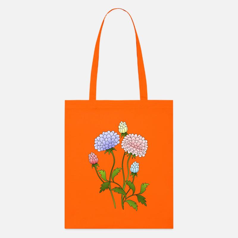 Blumen - Stanley/Stella Bio-Stoffbeutel - Tieforange