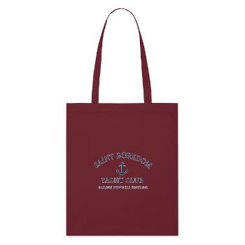 Saint Boredom Yacht Club - Stanley/Stella Bio-Stoffbeutel - Burgunderrot - Vorne