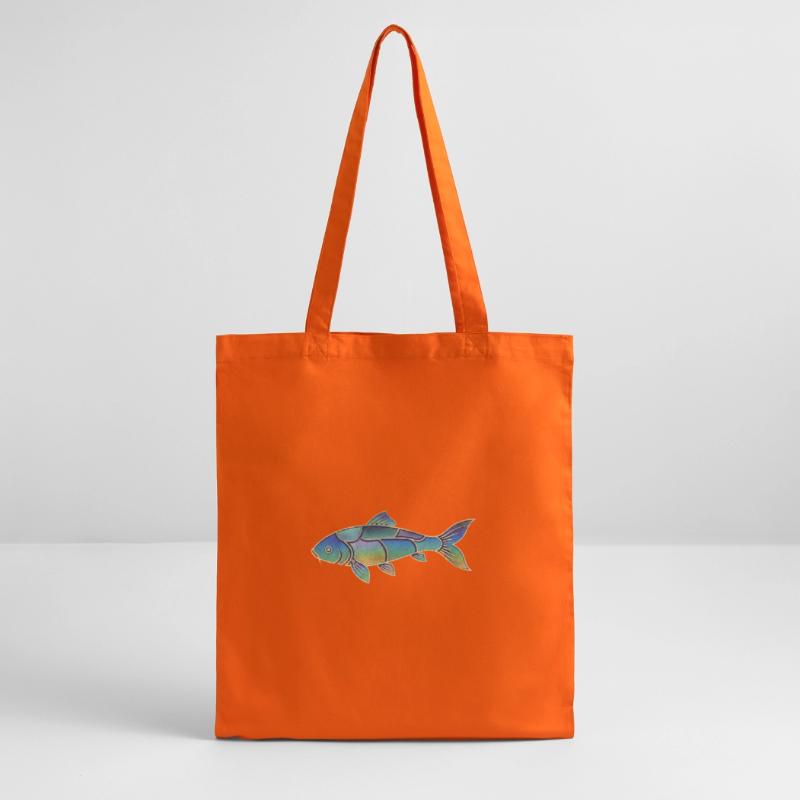 Gradient Pattern Iridescent Koi Fish Stanley/Stella Organic Tote Bag