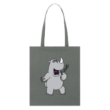 drôles animaux plantes fruits légumes motifs enfants - Tote bag bio Stanley/Stella - orange profond - Devant