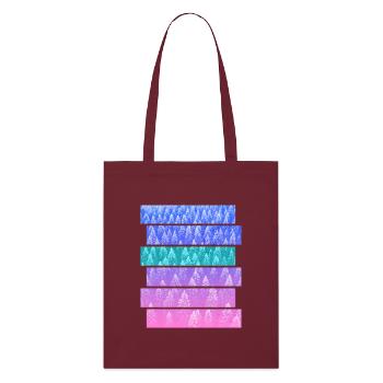 Fir - Stanley/Stella Organic Tote Bag - burgundy - Front