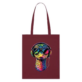 serpent, python, cobra, serpent à sonnettes, serpents - Tote bag bio Stanley/Stella - bordeaux - Devant