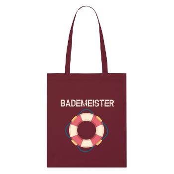 Nautic Design Bouée de sauvetage Retro - Tote bag bio Stanley/Stella - bordeaux - Devant
