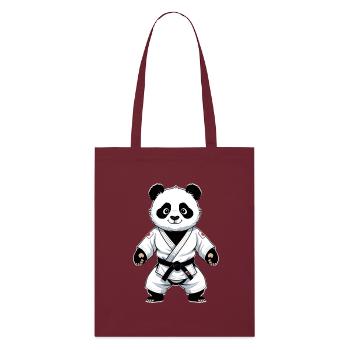 Panda artiste martial en gi - Tote bag bio Stanley/Stella - bordeaux - Devant