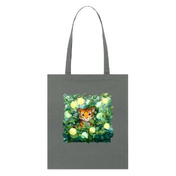 Tiger im Zitronenlaub - Stanley/Stella Bio-Stoffbeutel - Tieforange - Vorne