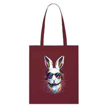 Mountain Rabbit Arctic Hare Albino Rabbit White Rabbit - Stanley/Stella Organic Tote Bag - burgundy - Front
