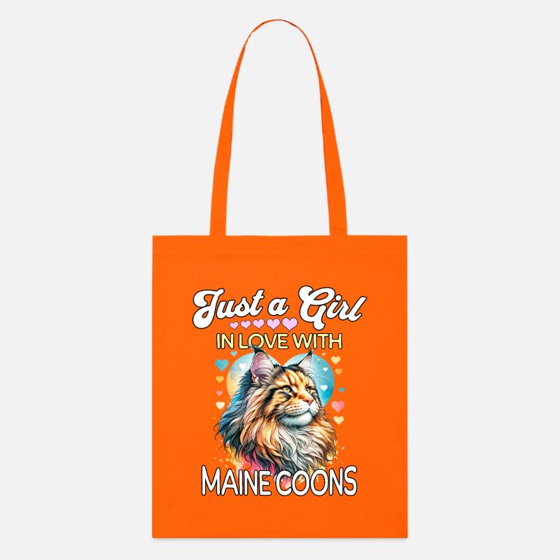 Fille Maine Coon - Tote bag bio Stanley/Stella - orange profond