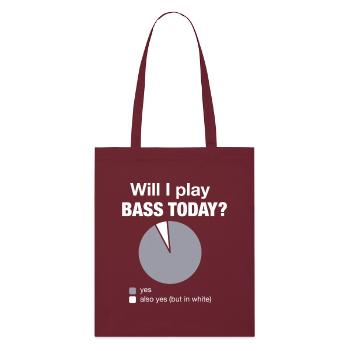 Schéma drôle du bassiste de Bass Today - Tote bag bio Stanley/Stella - bordeaux - Devant