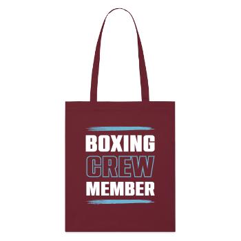 Boxing Crew - Stanley/Stella Bio-Stoffbeutel - Burgunderrot - Vorne