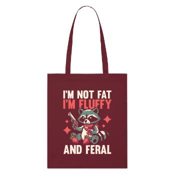 Panda Poubelle - Tote bag bio Stanley/Stella - bordeaux - Devant