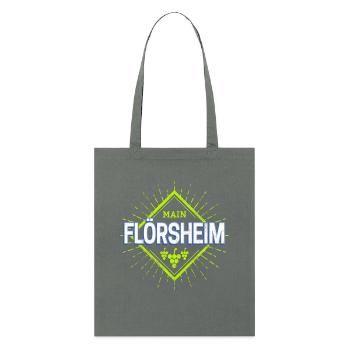 Flörsheim am Main mit Retro Reben Deutschland - Stanley/Stella Bio-Stoffbeutel - Tieforange - Vorne