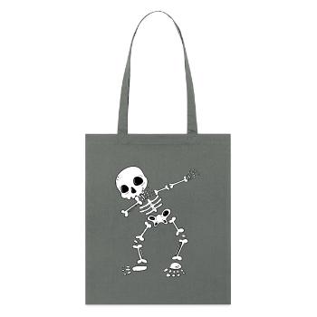 Lustiges Dab Dance Skelett I Knochen I Halloween - Stanley/Stella Bio-Stoffbeutel - Tieforange - Vorne