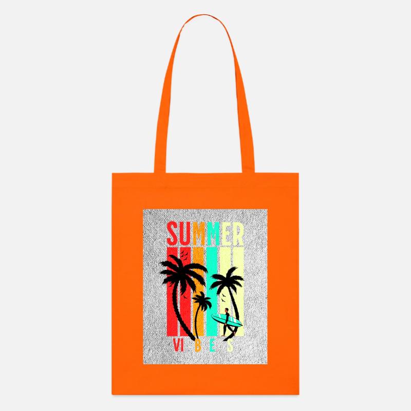 Summer Vibez - Stanley/Stella Bio-Stoffbeutel - Tieforange