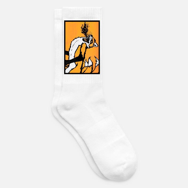Kitsunefire - Tennissocken - Weiß