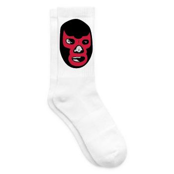 mexican wrestling mask lucha libre - Tennissocken - Weiß - Rechts