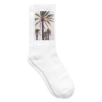 Palmenparadies Strandlicht - Tennissocken - Weiß - Rechts