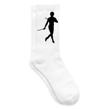 Bruce lee kung fu escrima shadow figure - Tennis socks - white - Right