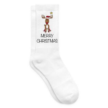 merry christmas - Tennissocken - Weiß - Rechts