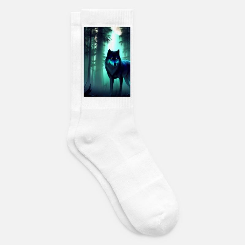 Wolf im Wald - Tennissocken - Weiß