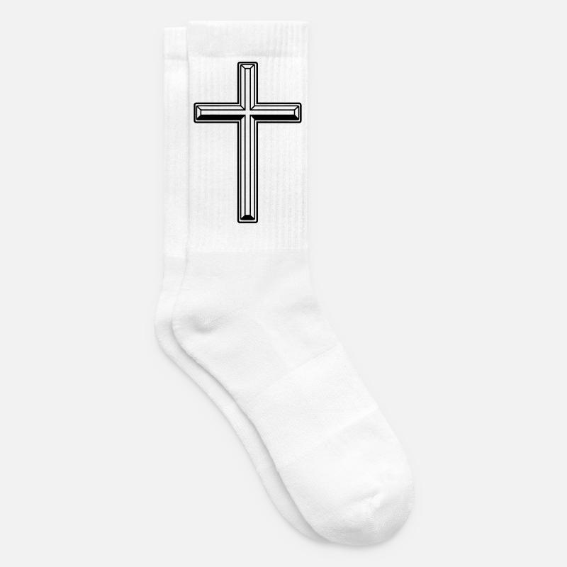 Croix de foi - Chaussettes de tennis - blanc