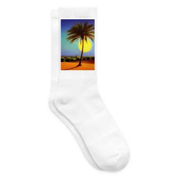 Arabische Wüste - Tennissocken - Weiß - Rechts