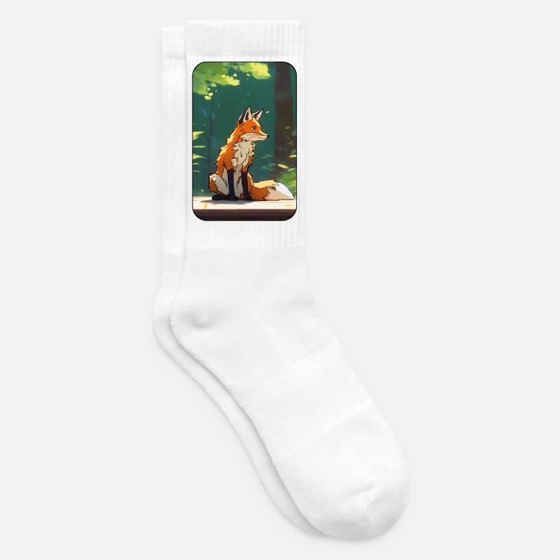 Fuchs im Wald - Tennissocken - Weiß
