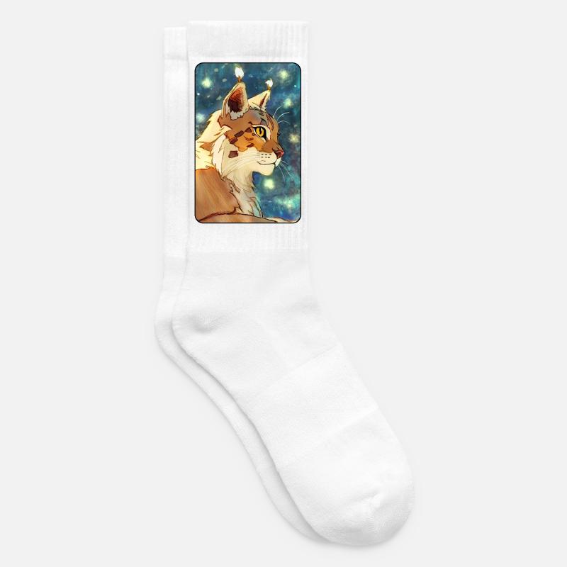 Luchs im Profil - Tennissocken - Weiß