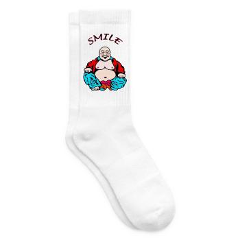 Cheerful yoga - Tennis socks - white - Right