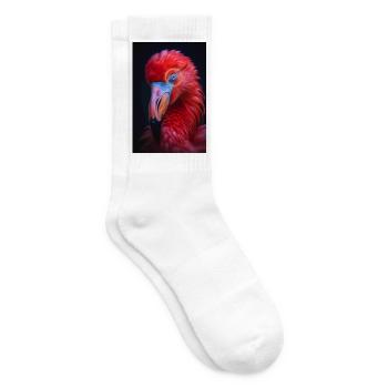 Tropisches Tier - Tennissocken - Weiß - Rechts