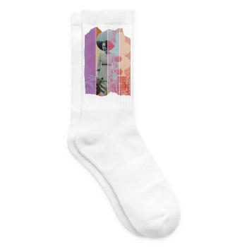 Shades of colors - Tennis socks - white - Right