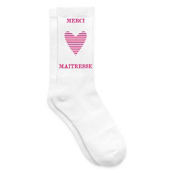 VIELEN DANK. GELIEBTE. MEISTER. DANKE HERRIN. VIELEN DANK. - Tennissocken - Weiß - Rechts
