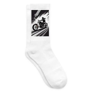 Chopper_Biker_Artwork_Collection_R03 - Chaussettes de tennis - blanc - Droite