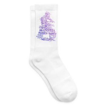 Illustration du motocross pour le motocross - Chaussettes de tennis - blanc - Droite
